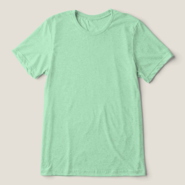 Plano Verde em Branco Nada na Frente Unisex (Design frontal)