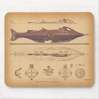 Planos do nautilus por David McCamant Mousepad