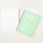 Planos e Notas do Planejador de Mint Vintage<br><div class="desc">Vintage,  design verde de menta macia para seu design de planejador personalizado. Personalize-o para si mesmo!</div>