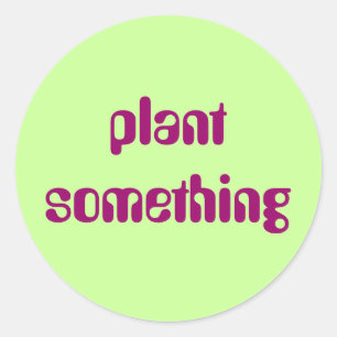 Planta algo etiqueta