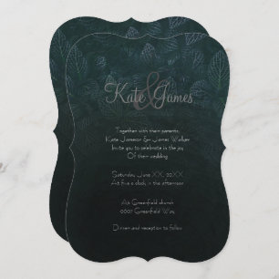 Planta Escura Deixa A Natureza Gótica Convite De C