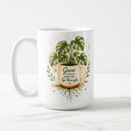 Planta Monstera em Caneca de Café | Caneca botânic