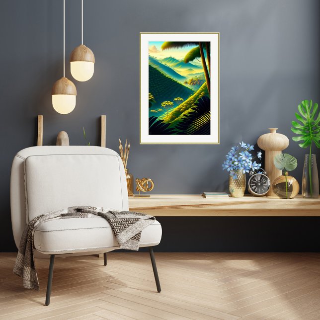 Plantação de café - Impressão de arte Canvas (Criador carregado)