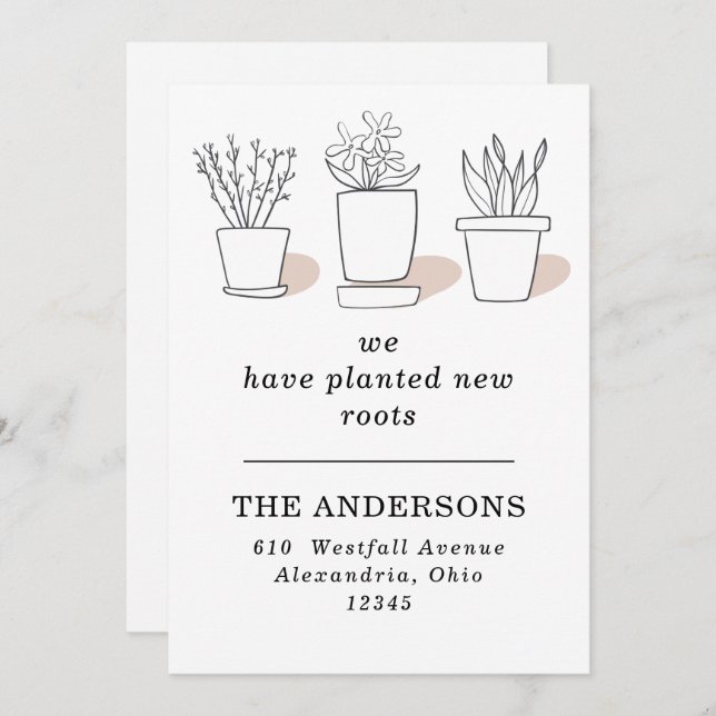 Plantamos novas raízes plantas movendo lançamento (Frente/Verso)