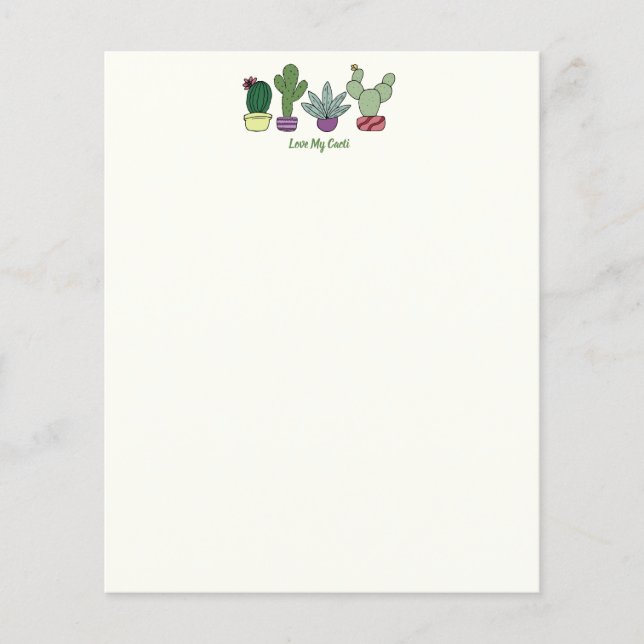 Plantas Cute Cactus Poedeiras Ama Meus Cactos (Frente)