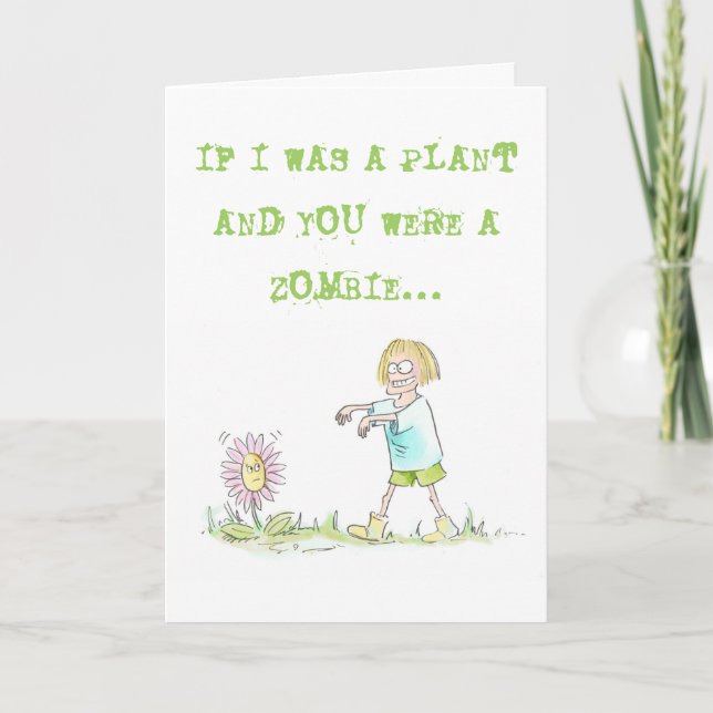 Plantas v Zombies Cartão (Frente)