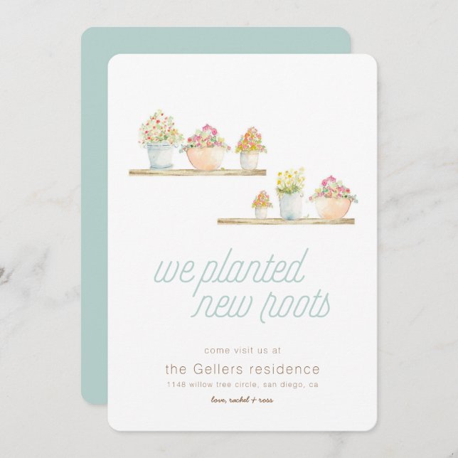 Plantas Vedadas Novas Raízes para Casa Anúncio em  (Frente/Verso)