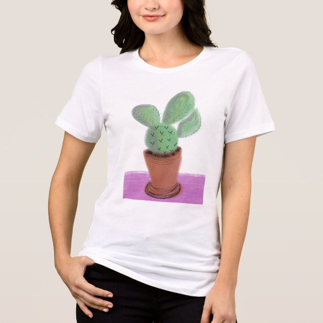 Plante Cactus Verde Roxo plantas de casa  (Frente)