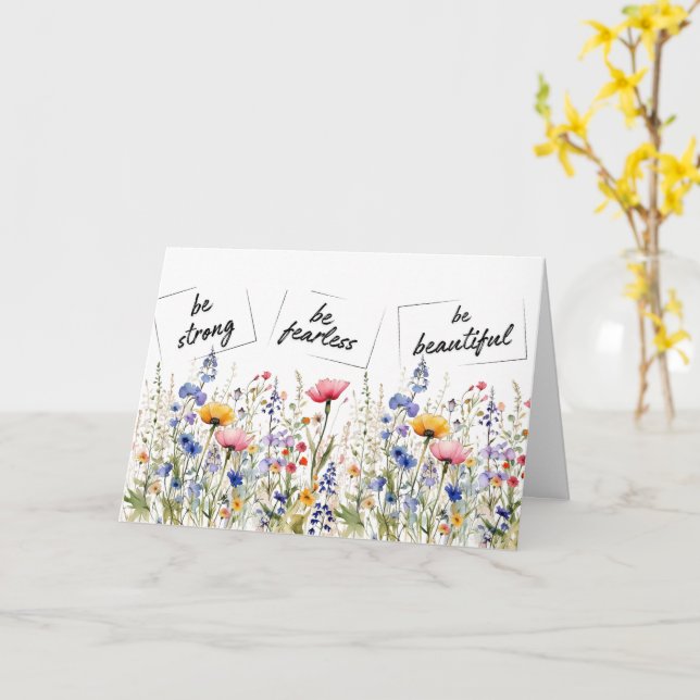 Plante seu cartão de saudação de jardim (Flor Amarela)