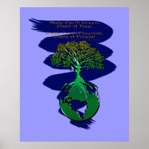 PLANTE um poster & um poema da arte da FLORESTA