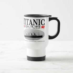 Plástico titânico da caneca de viagem do navio d