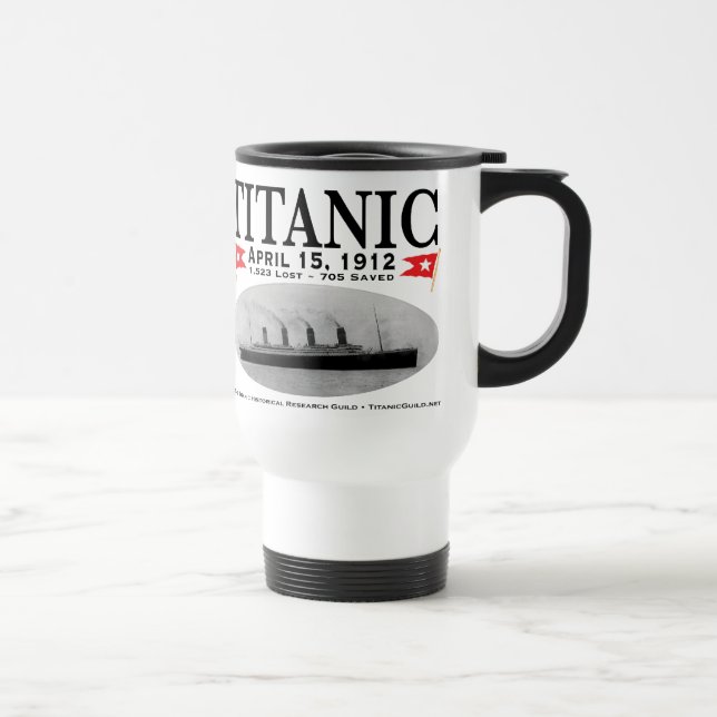 Plástico titânico da caneca de viagem do navio do (Direita)