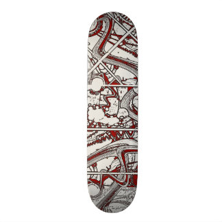 Plataforma abstrata do skate da arte da rua