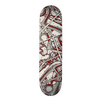 Plataforma abstrata do skate da arte da rua