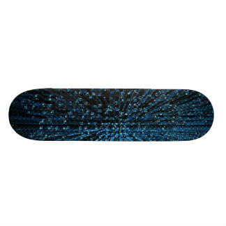 Plataforma cósmica do skate do caos azul