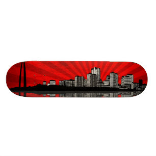 Plataforma do skate da skyline de St Louis