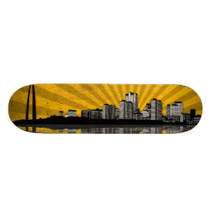 Plataforma do skate da skyline de St Louis