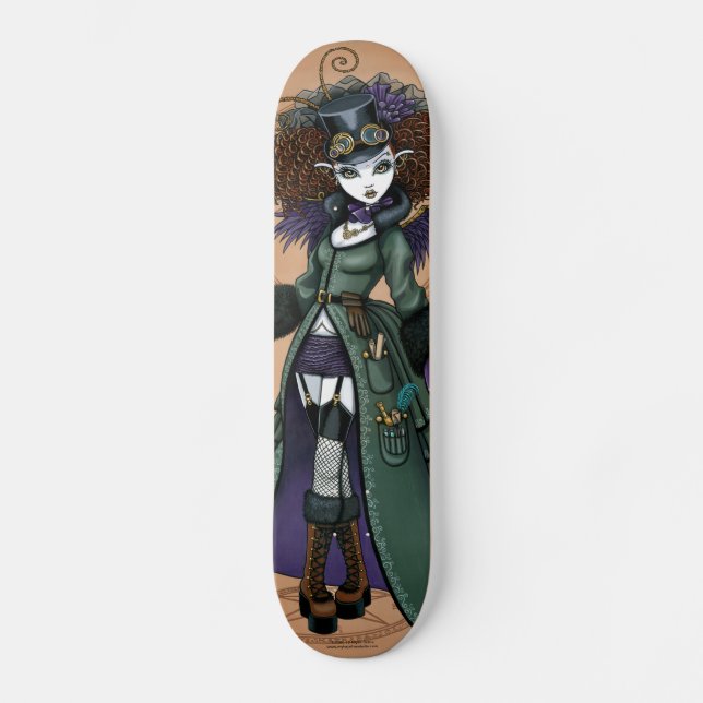 Plataforma do skate de Fae do vampiro de Steampunk (Frente)