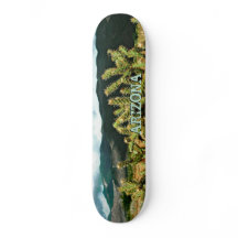 Plataforma do skate do cacto da arizona e da foto