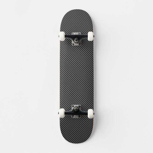 Plataforma do skate do olhar da fibra do carbono (Frente)