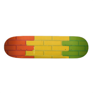 Plataforma dos tijolos de Rasta do skate de Che do