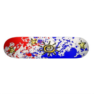 Plataforma filipino do skate do design da bandeira
