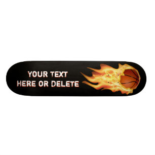 Plataforma flamejante personalizada do skate do