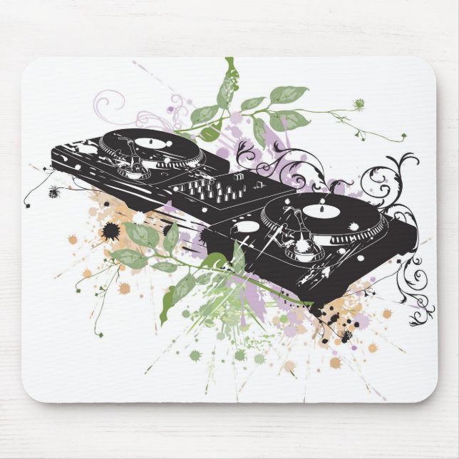 Plataforma giratória Mousepad do DJ (Frente)