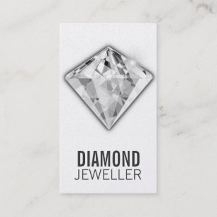 Platina do diamante dos cartões de visitas da jó