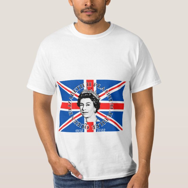 Platinum Jubilee - Rainha Elizabeth II - Camiseta (Frente)