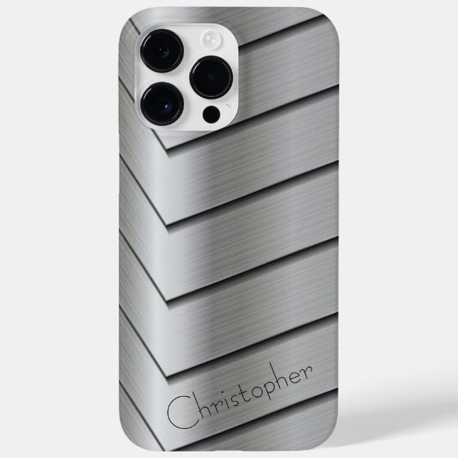 Platinum Silver Stainless Steel Impressão (Verso)