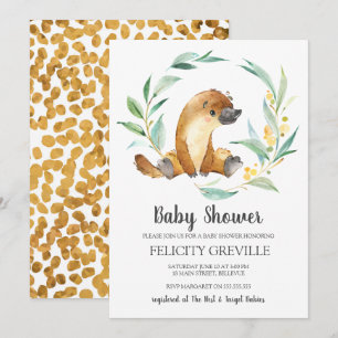 Platypus Bush Baby Convite Para Bebês
