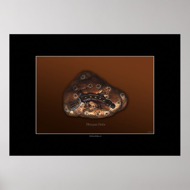 PLATYPUS PATHS Art Poster (Frente)