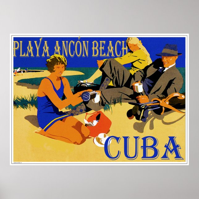 Play Ancon Cuba Poster vintage (Frente)