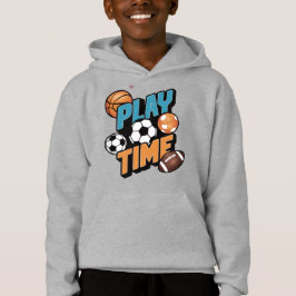 Play Time Sports Balls Graphic Hoodie