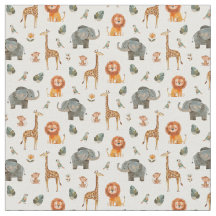 Playcolor Watercolor Safari Animal v.2 tecido