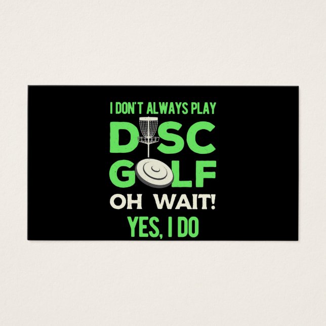 Player de Golfe de Disco | Eu Nem Sempre Toco Golf (Frente)