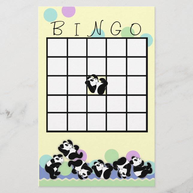 Playful Panda Bingo (Frente)