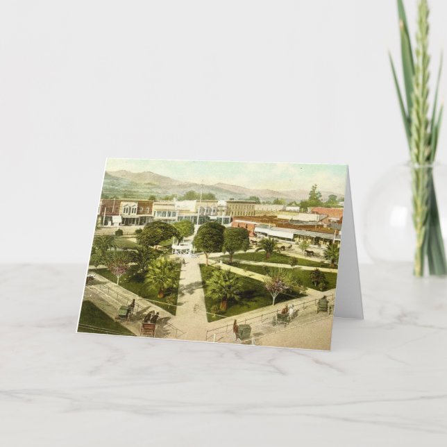 Plaza no Cartão Healdsburg (Frente)