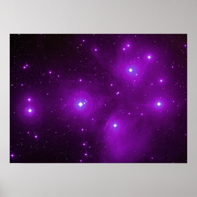 Pleiades na Poster púrpura (Frente)
