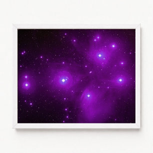 Pleiades na Poster púrpura