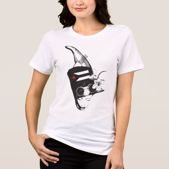 Plena Punk Puerto Rican Art Women's T-Shirt (Frente)