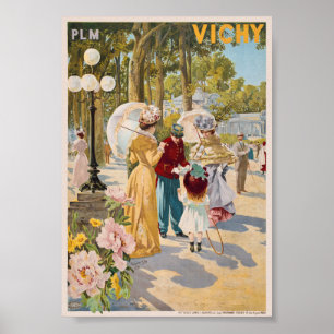 PLM Vichy França Poster vintage 1899