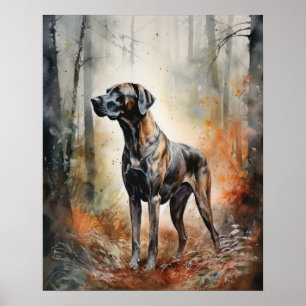 Plott Hound Dog Art Impressão