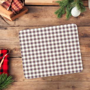 Plum Buffalo Xadrez Mouse Pad para Feriados