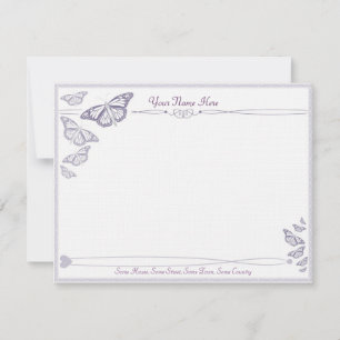 Plum Butterfly - Cartões de correspondência