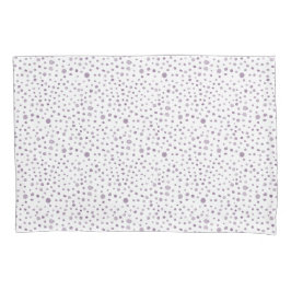 Plum Confetti Watercolor Dots Pillowcase
