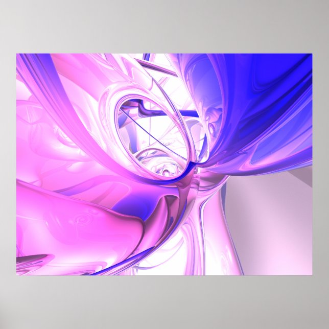 Plum Juices Abstrato Poster (Frente)