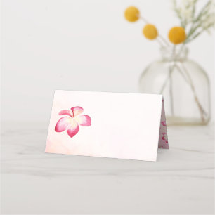 Plumeria Sunset Plumeria Watercolor Vazio Cartões