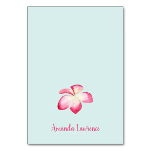 Plumeria Tropical Plumeria Personalizada Cartões d